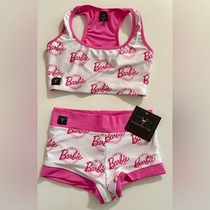 Barbie Kids Dance Costume Set - Pink and White